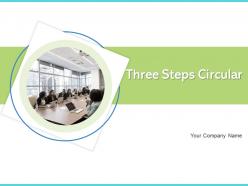 Three Steps Circular Diagram Marketing Encourage Engagement Initiatives Illustration