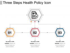 Three Steps Health Policy Icon