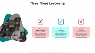 Three Steps Leadership In Powerpoint And Google Slides Cpb