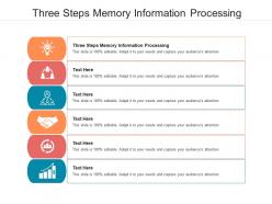Three steps memory information processing ppt powerpoint presentation gallery portfolio cpb