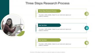 Three Steps Research Process In Powerpoint And Google Slides Cpb