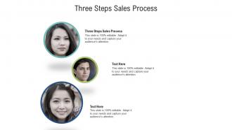 Three steps sales process ppt powerpoint presentation styles guidelines cpb