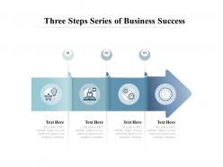 Three steps series of business success