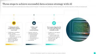 Three Steps To Achieve Successful Data Science Strategy With AI PPT Sample