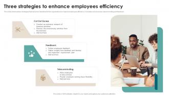 Three Strategies To Enhance Employees Efficiency