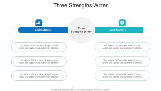 Three Strengths Writer In Powerpoint And Google Slides Cpb