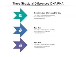 Three structural differences dna rna ppt powerpoint presentation infographics cpb