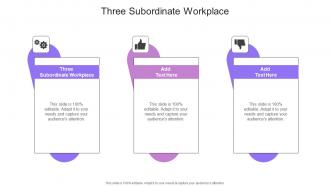 Three Subordinate Workplace In Powerpoint And Google Slides Cpb