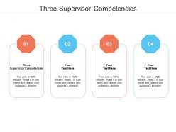 Three supervisor competencies ppt powerpoint presentation icon introduction cpb