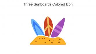 Three Surfboards Colored Icon In Powerpoint Pptx Png And Editable Eps Format