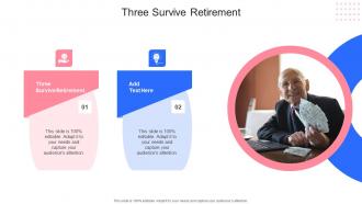 Three Survive Retirement In Powerpoint And Google Slides Cpb