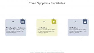 Three Symptoms Prediabetes In Powerpoint And Google Slides Cpb