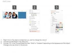 Three team members for business analytics powerpoint slides