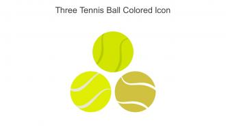 Three Tennis Ball Colored Icon In Powerpoint Pptx Png And Editable Eps Format