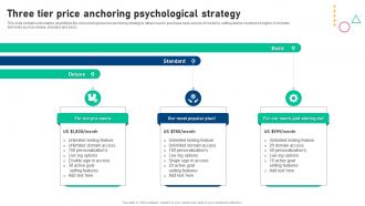 Three Tier Price Anchoring Psychological Strategy