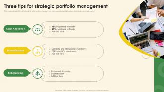 Three Tips For Strategic Portfolio Management