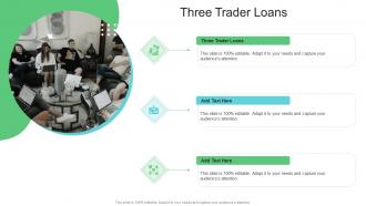 Three Trader Loans In Powerpoint And Google Slides Cpb