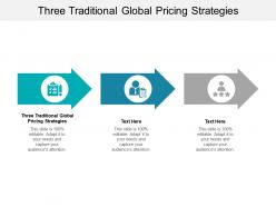 Three traditional global pricing strategies ppt powerpoint presentation ideas images cpb