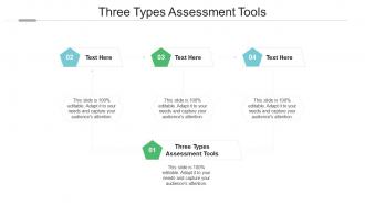 Three types assessment tools ppt powerpoint presentation slides background images cpb