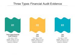 Three types financial audit evidence ppt powerpoint presentation outline vector cpb
