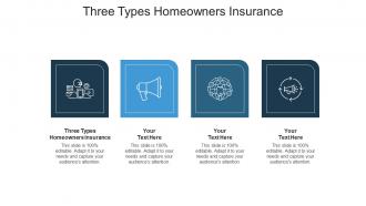 Three types homeowners insurance ppt powerpoint presentation layouts slide download cpb