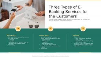 Three Types Of Digital Banking Services For The Customers