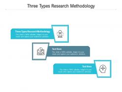 Three types research methodology ppt powerpoint presentation icon visuals cpb