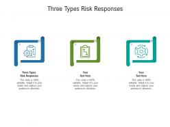 Three types risk responses ppt powerpoint presentation professional mockup cpb