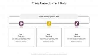 Three Unemployment Rate In Powerpoint And Google Slides Cpb