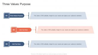 Three Values Purpose In Powerpoint And Google Slides Cpb