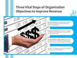 Three vital steps of organization objectives to improve revenue