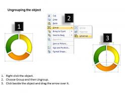 Three way circular chart powerpoint diagrams presentation slides graphics 0912