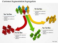 Three way customer segmentation ppt graphics icons