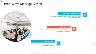 Three Ways Manage Stress In Powerpoint And Google Slides Cpb