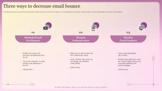 Three Ways To Decrease Email Bounce