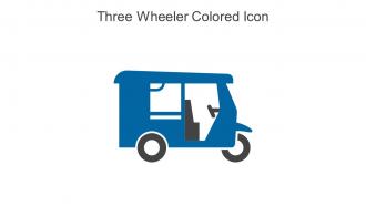 Three Wheeler Colored Icon In Powerpoint Pptx Png And Editable Eps Format
