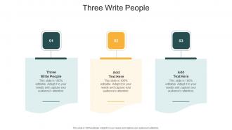 Three Write People In Powerpoint And Google Slides Cpb
