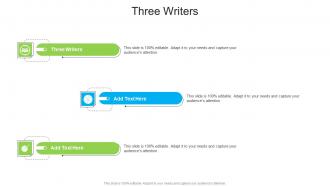 Three Writers In Powerpoint And Google Slides Cpb