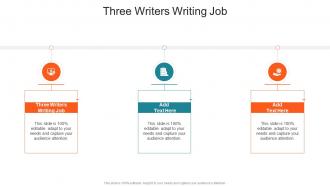 Three Writers Writing Job In Powerpoint And Google Slides Cpb