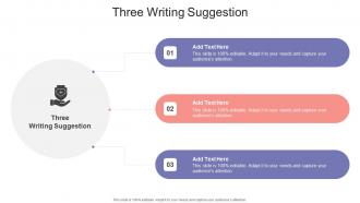 Three Writing Suggestion In Powerpoint And Google Slides Cpb