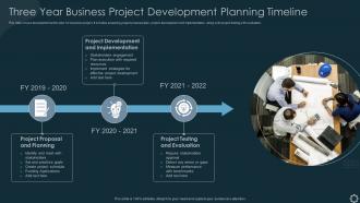 Three Year Business Project Development Planning Timeline