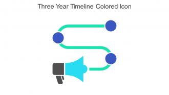 Three Year Timeline Colored Icon In Powerpoint Pptx Png And Editable Eps Format