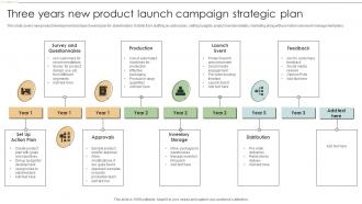 Three Years New Product Launch Campaign Strategic Plan