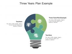 Three years plan example ppt powerpoint presentation infographics template cpb