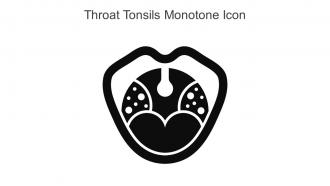 Throat Tonsils Monotone Icon In Powerpoint Pptx Png And Editable Eps Format