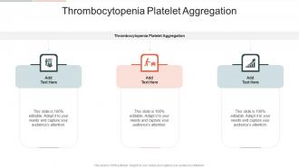 Thrombocytopenia Platelet Aggregation In Powerpoint And Google Slides Cpb