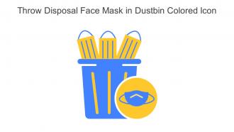 Throw Disposal Face Mask In Dustbin Colored Icon In Powerpoint Pptx Png And Editable Eps Format