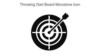 Throwing Dart Board Monotone Icon In Powerpoint Pptx Png And Editable Eps Format