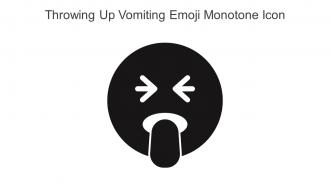 Throwing Up Vomiting Emoji Monotone Icon In Powerpoint Pptx Png And Editable Eps Format