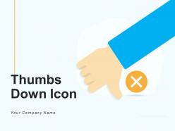 Thumbs Down Icon Experience Disappointing Customer Service Product